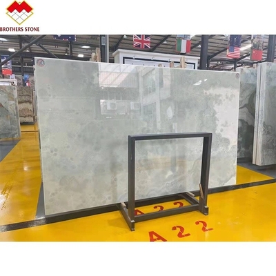 Zastosowalny przezroczysty niebieski paneł ścienny z onyksem do FOB Trade Blue Marble Cladding