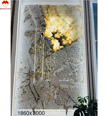 Brazylijski przezroczysty Alpinus Granit Super Crystal Eksotic Natural Backlit Patagonia Kwarcyt Kamień Panel ściany