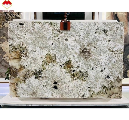 Brazylijski przezroczysty Alpinus Granit Super Crystal Eksotic Natural Backlit Patagonia Kwarcyt Kamień Panel ściany