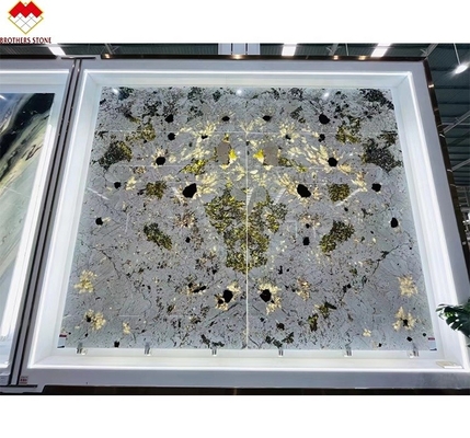 Brazylijski przezroczysty Alpinus Granit Super Crystal Eksotic Natural Backlit Patagonia Kwarcyt Kamień Panel ściany