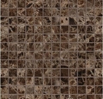Ciemne marmurowe mozaiki Emperador polerowane, przycięte na wymiar marmurowe płytki na płytki ścienne