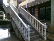 Biała marmurowa płyta kamienna, marmurowe schody Balustrada Balustrada słupowa Balustrada Kamień