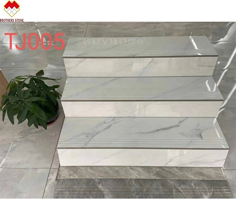 Szklane płytki podłogowe ceramiczne Polerowane Ceny tanio Całokształt 1200*470mm płytki porcelanowe schodowe w Chinach