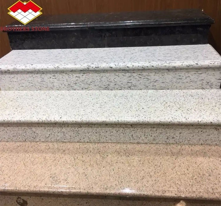 Naturalny granitowy podłogi kamienia nowoczesny design wycięte do rozmiaru prostych pływających schodów